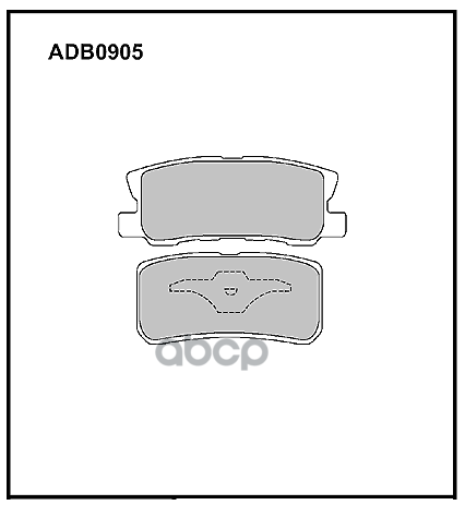 

Тормозные колодки ALLIED NIPPON задние дисковые ADB0905