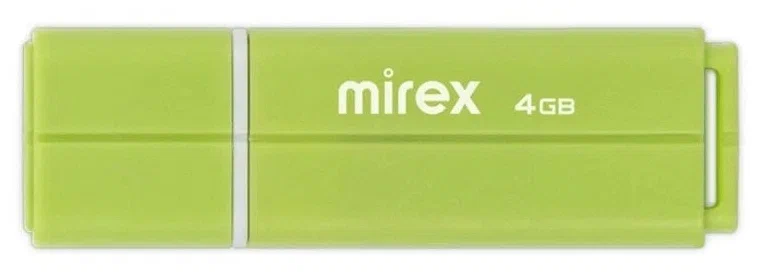 Флешка Mirex Line Green 4 Гб usb 2.0 Flash Drive - светло-зеленый