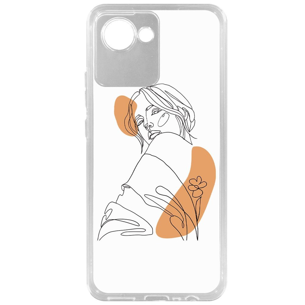

Чехол-накладка Krutoff Clear Case Загадка для Realme C30, Прозрачный