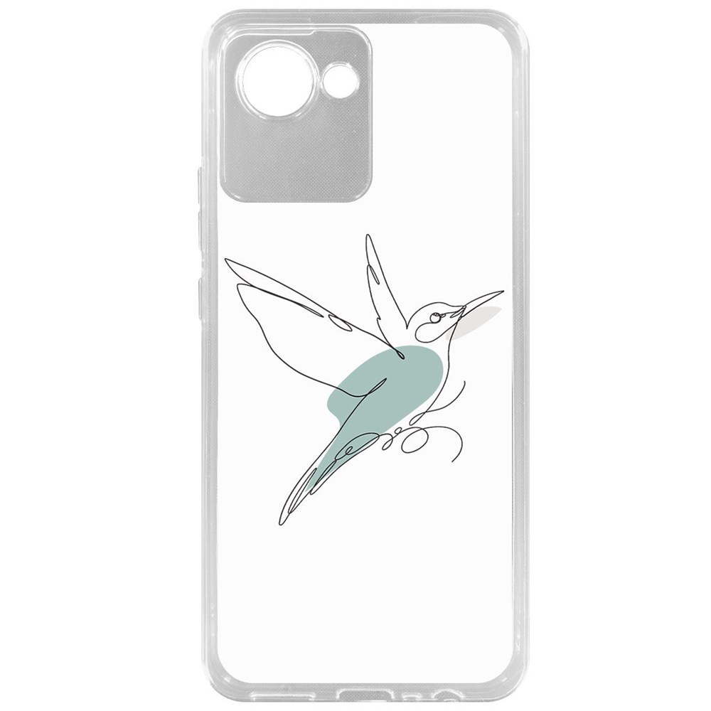

Чехол-накладка Krutoff Clear Case Легкость для Realme C30, Прозрачный