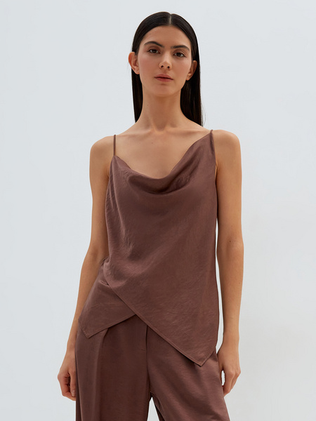 

Топ женский ZARINA 1422211302-20 коричневый S, 1422211302-20