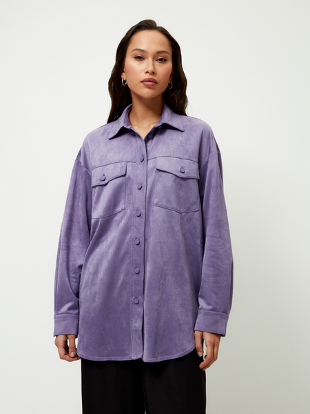 Рубашка женская ZARINA 2161205312-87 фиолетовая L