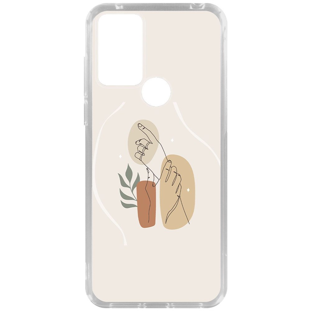 

Чехол-накладка Krutoff Clear Case Тонкость для TCL 30 SE, Прозрачный