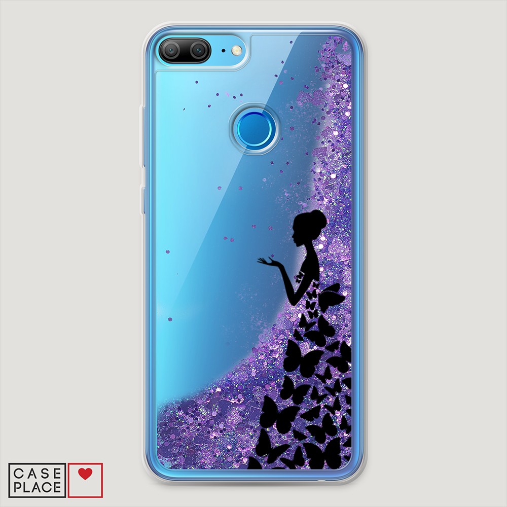 

Чехол Awog на Honor 9 Lite "Дама в бабочках", Разноцветный, 64292-1