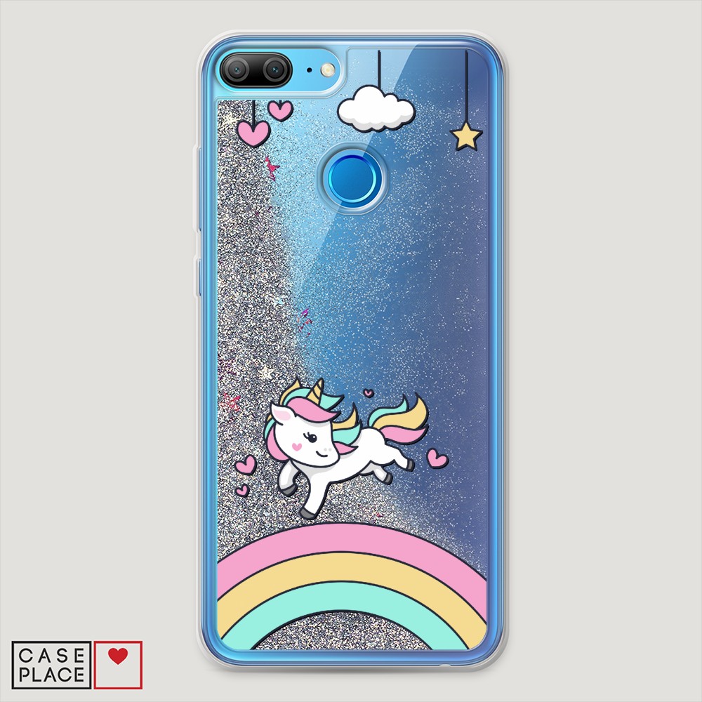 

Чехол Awog на Honor 9 Lite "Единорог на радуге", Разноцветный, 64291-1