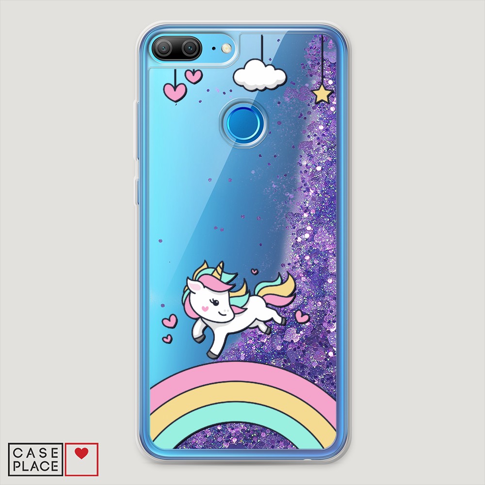 

Чехол Awog на Honor 9 Lite "Единорог на радуге", Разноцветный, 64292-1