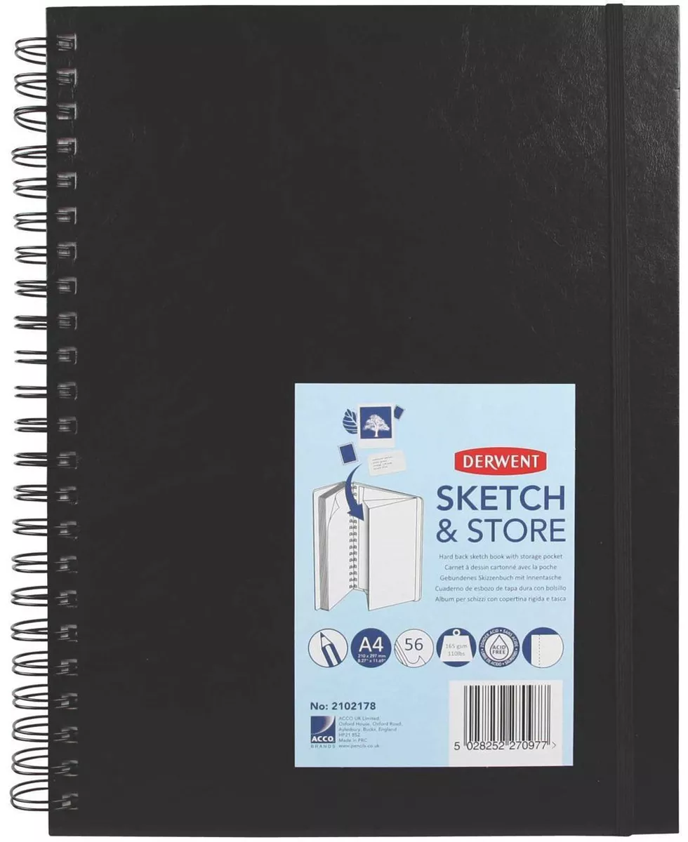 

Альбом для эскизов на спирали Derwent "Sketch & Store" Портрет