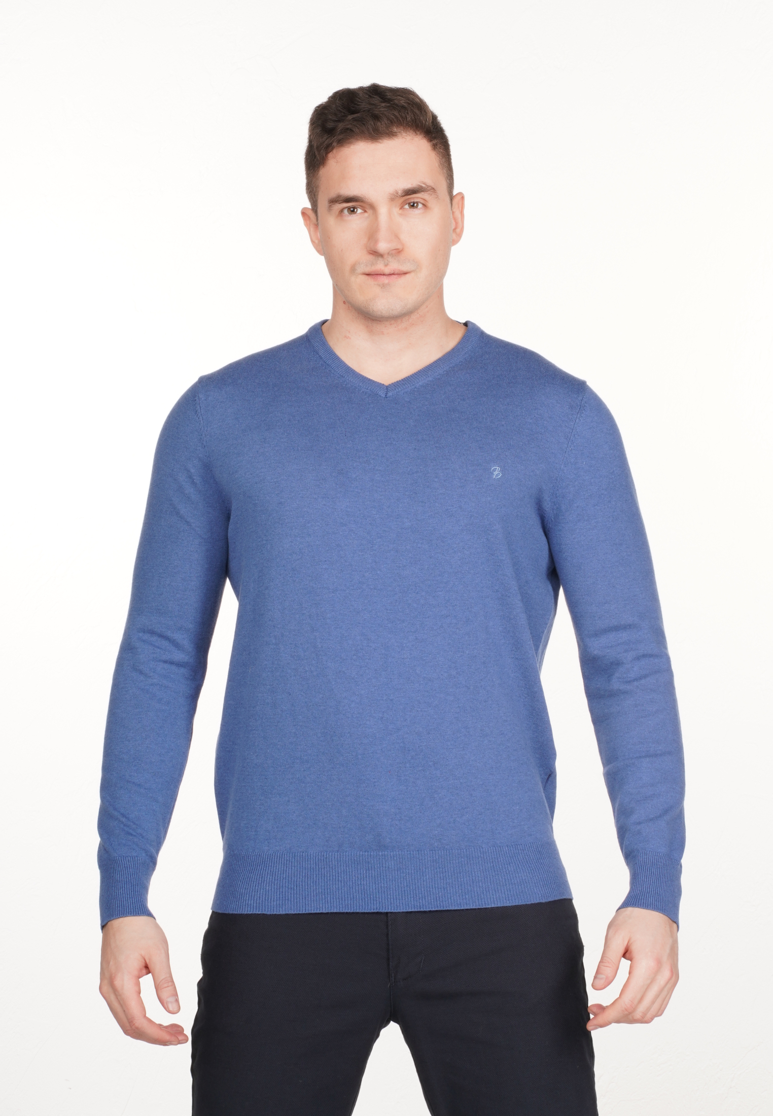 

Пуловер мужской La Biali В309/221-18 голубой 2XL, В309/221-18