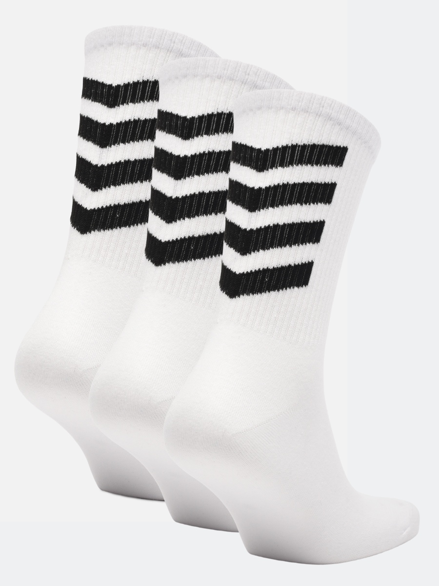 Комплект носков унисекс DZEN&SOCKS ssp-3-print черных 25-27, 3 пары