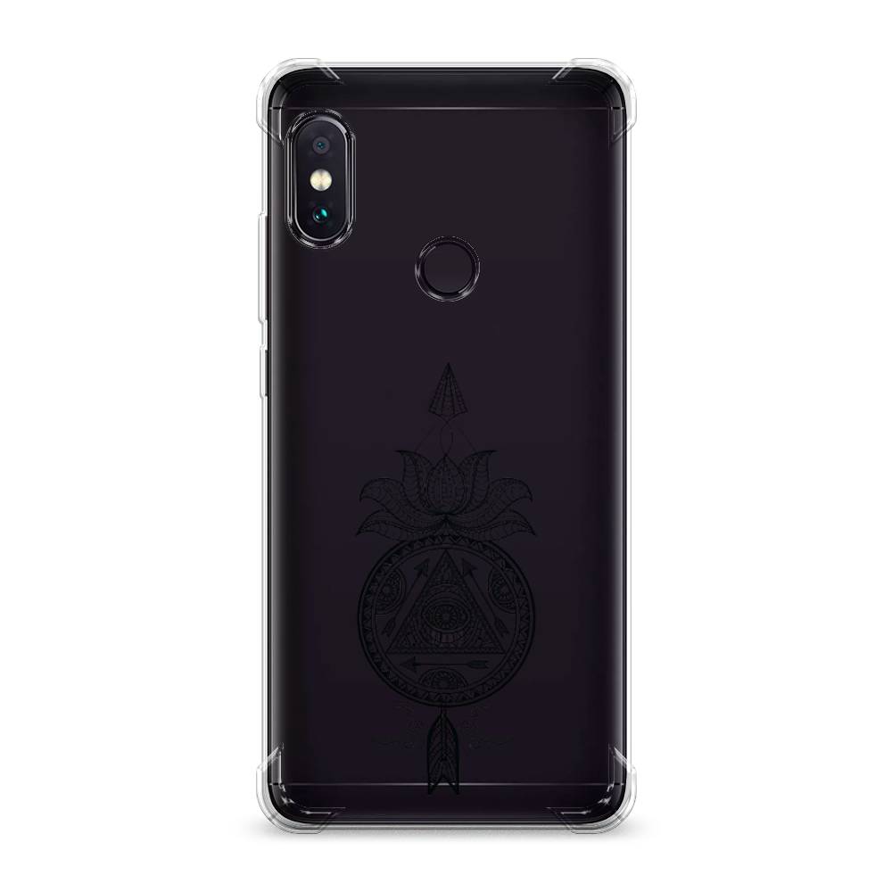 

Чехол Awog на Xiaomi Redmi Note 5 "Талисман арт черный", Разноцветный, 32751-1