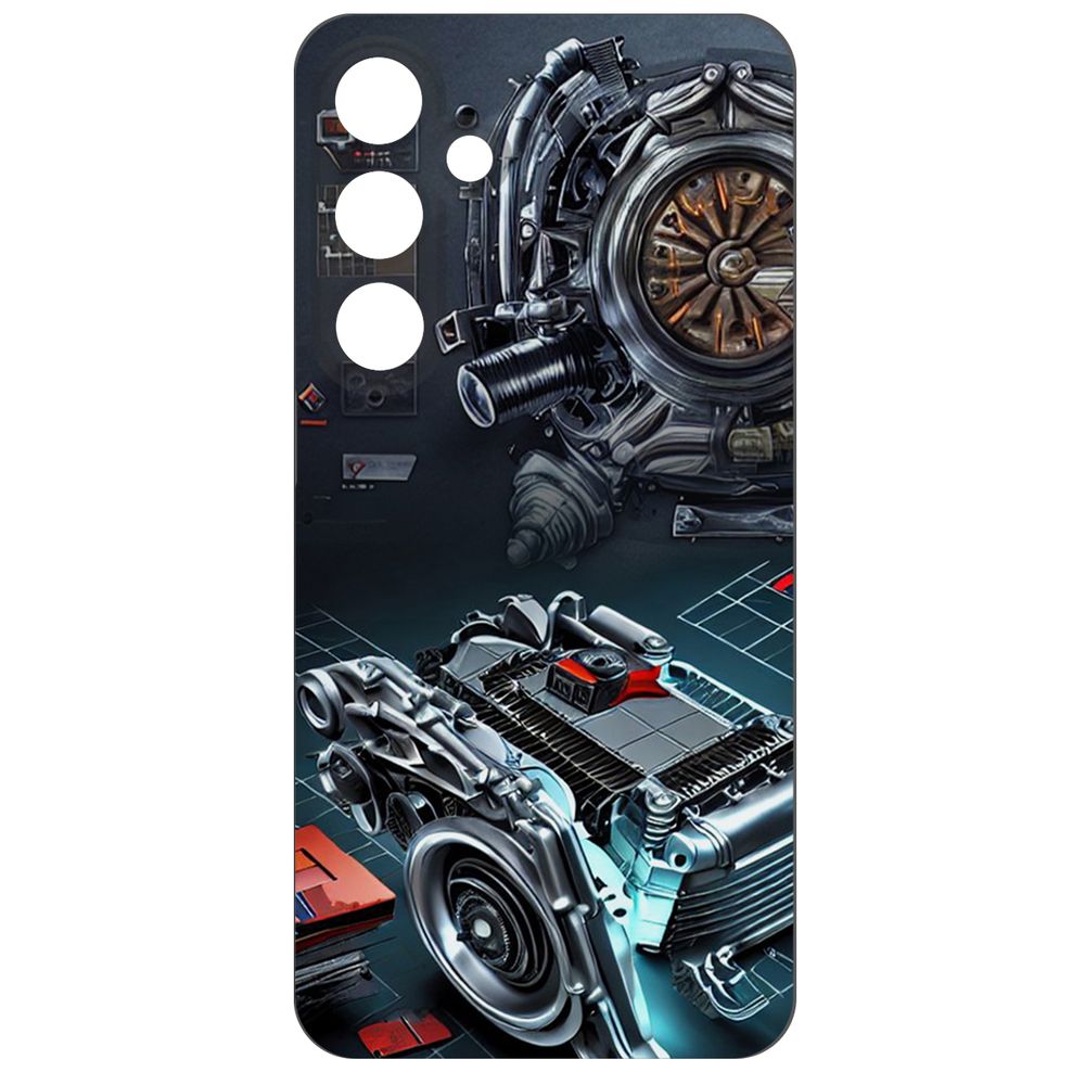 

Чехол-накладка Krutoff Soft Case Моторы для Samsung Galaxy S24 черный
