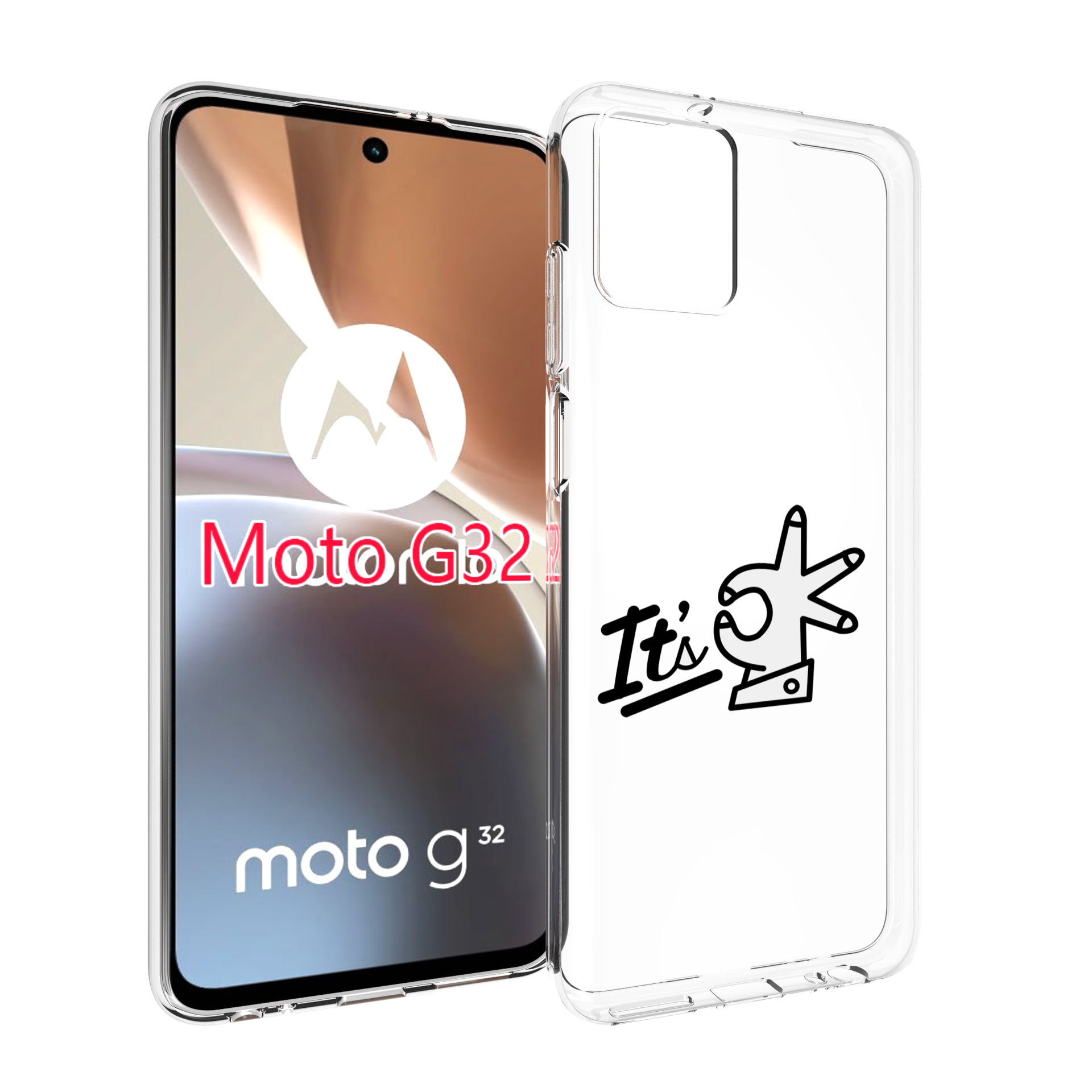 

Чехол MyPads все-ок для Motorola Moto G32, Прозрачный, Tocco