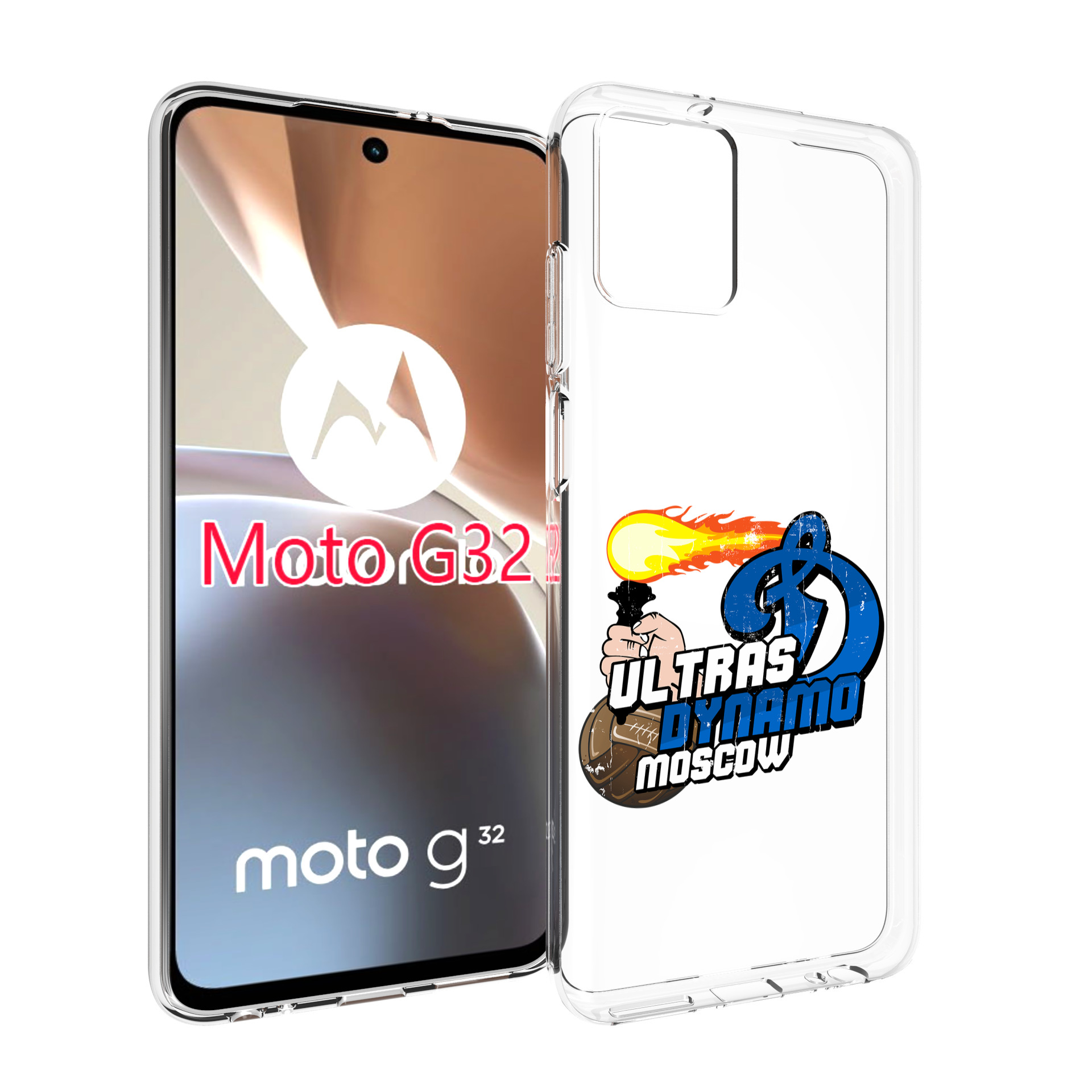 

Чехол MyPads ФК Динамо для Motorola Moto G32, Прозрачный, Tocco