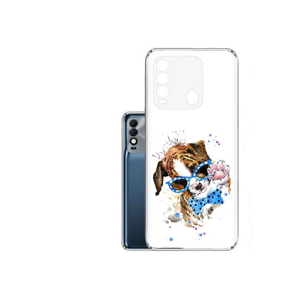 

Чехол MyPads Tocco для Tecno Spark 8 лапочка, Прозрачный, Tocco