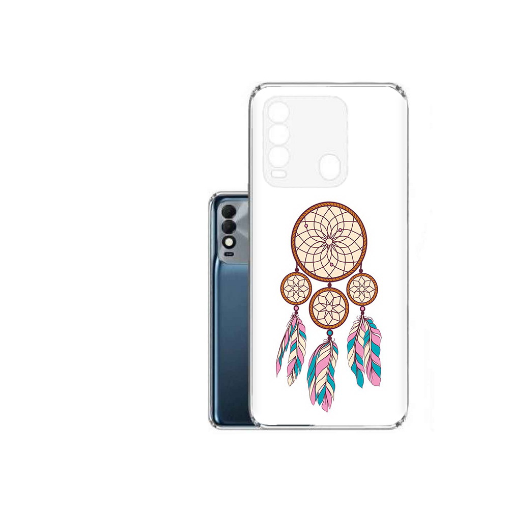 

Чехол MyPads Tocco для Tecno Spark 8 ловец снов бежевый, Прозрачный, Tocco