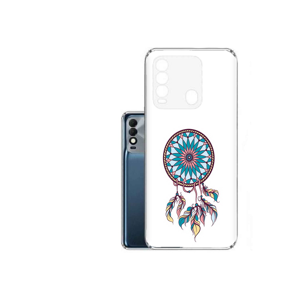 

Чехол MyPads Tocco для Tecno Spark 8 ловец снов синий, Прозрачный, Tocco