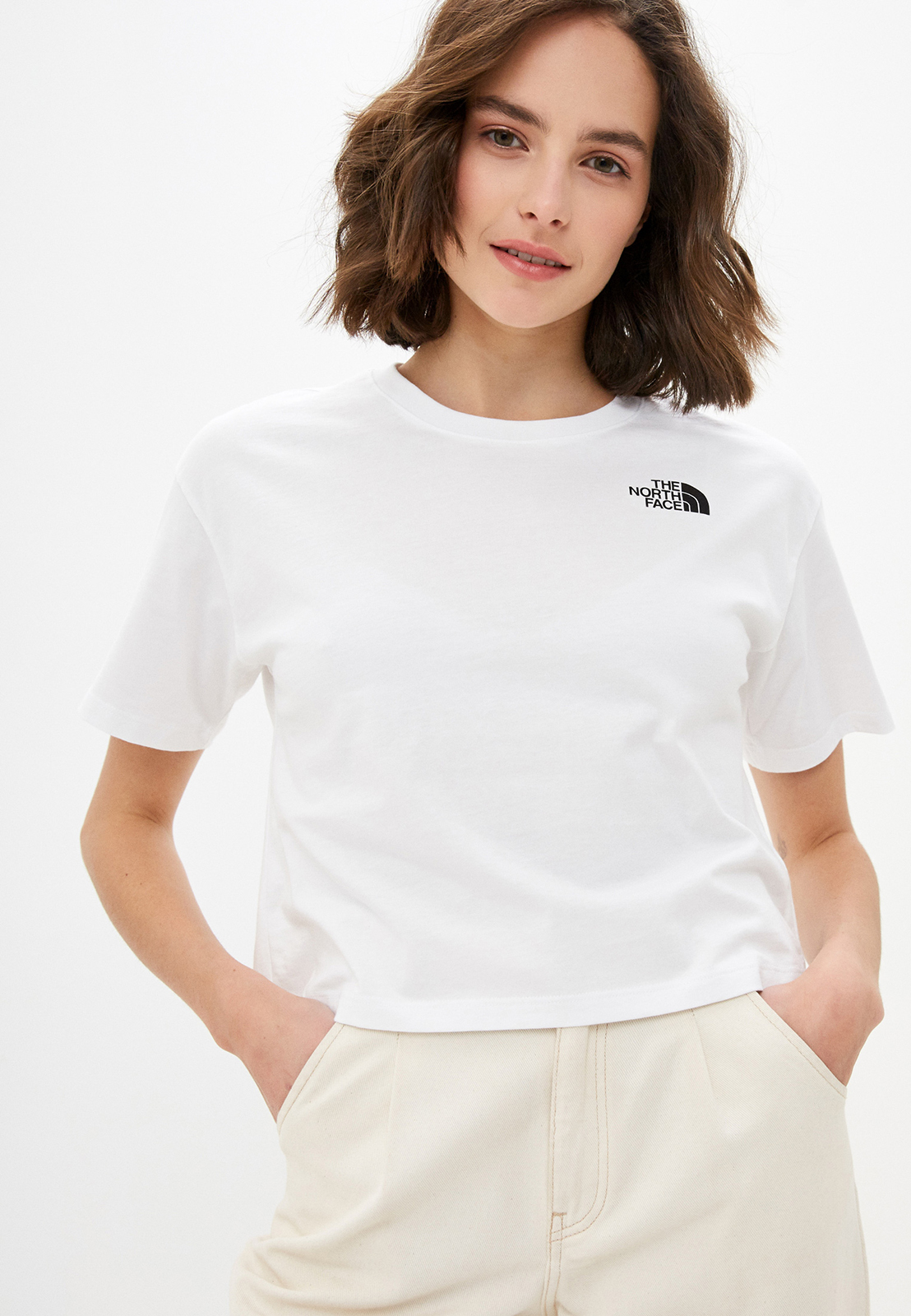 фото Футболка женская the north face ta4sycfn4 белая xl