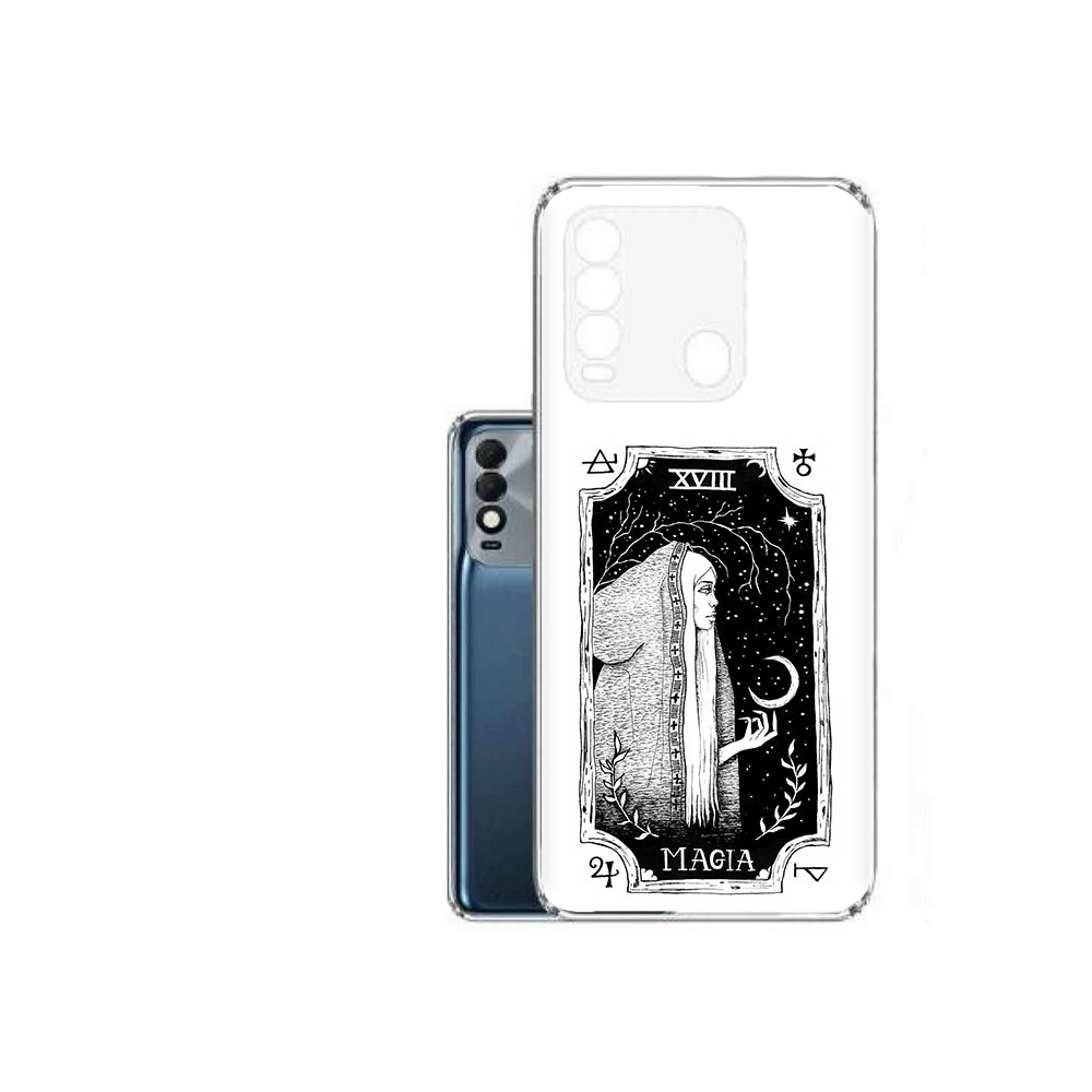 

Чехол MyPads Tocco для Tecno Spark 8 лунная магия, Прозрачный, Tocco