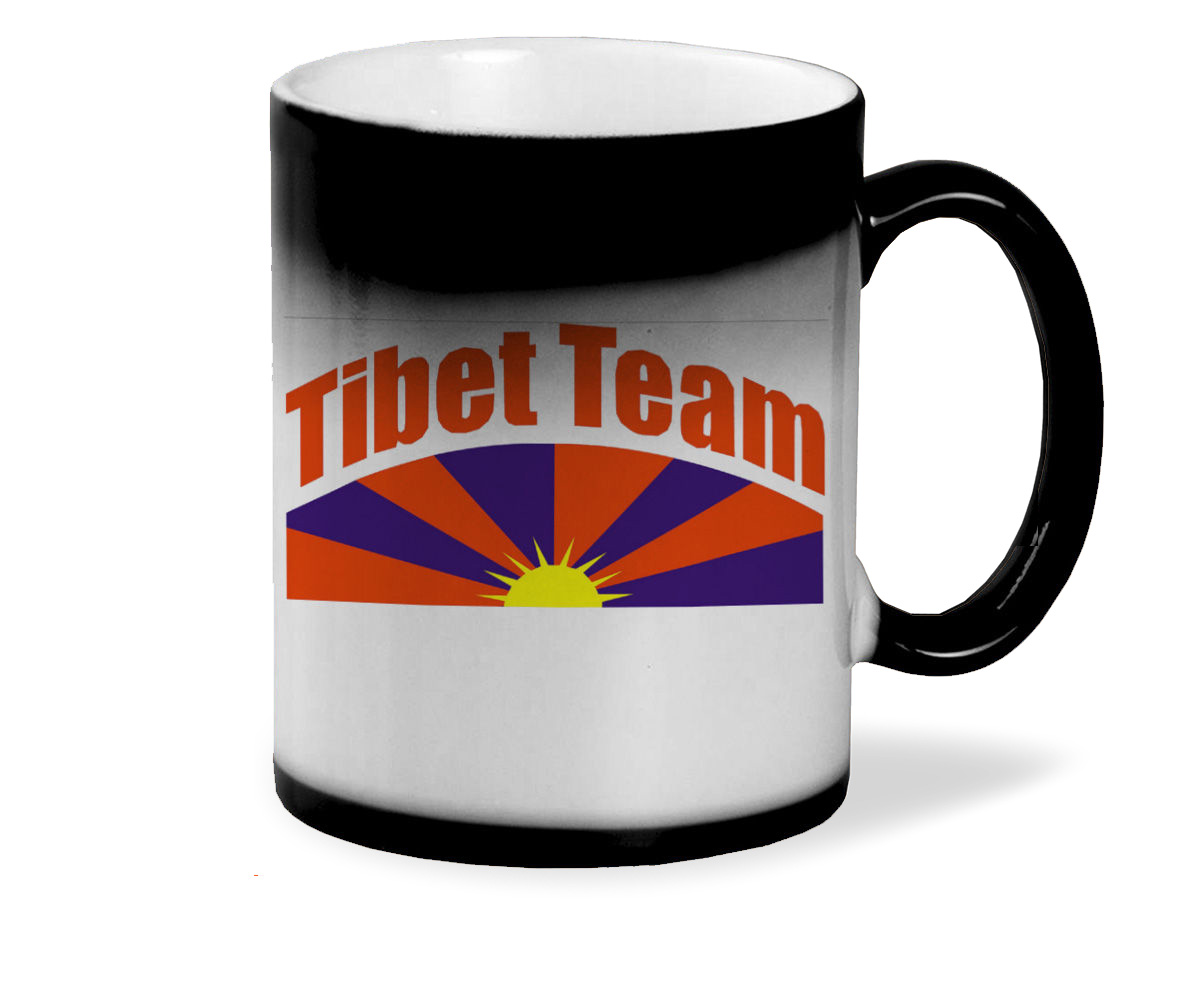 

Кружка хамелеон черный CoolPodarok Tibet team