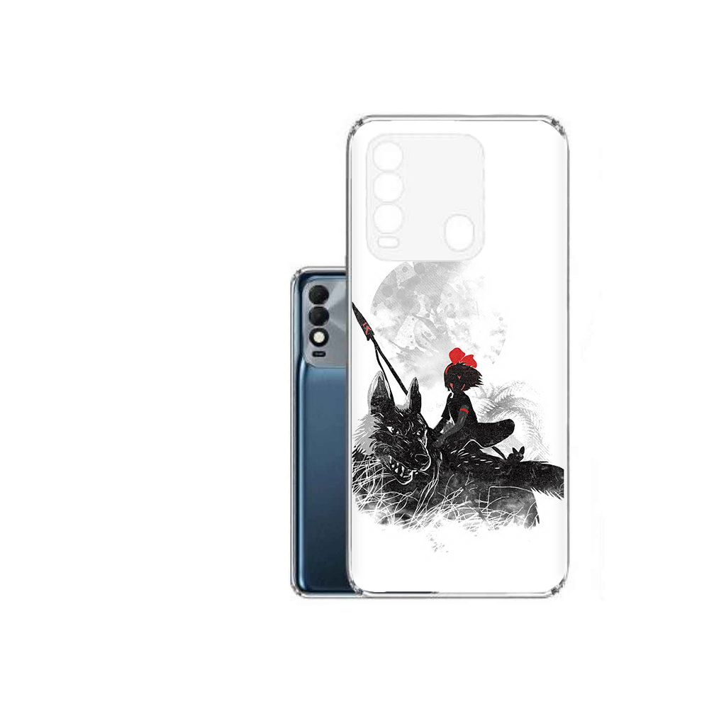 

Чехол MyPads Tocco для Tecno Spark 8 мононоке, Прозрачный, Tocco