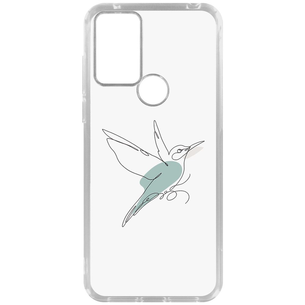 

Чехол-накладка Krutoff Clear Case Легкость для TCL 306, Прозрачный