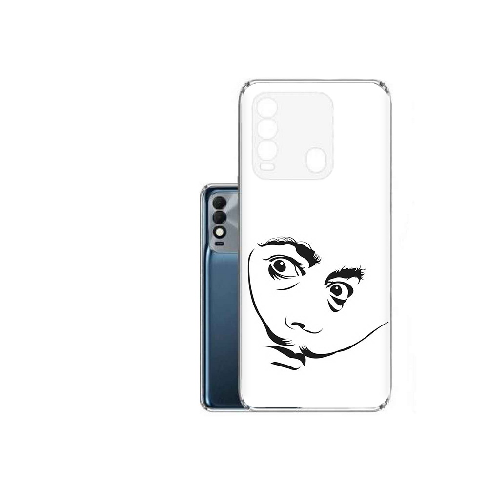

Чехол MyPads Tocco для Tecno Spark 8 мужчина с длинными усами, Прозрачный, Tocco