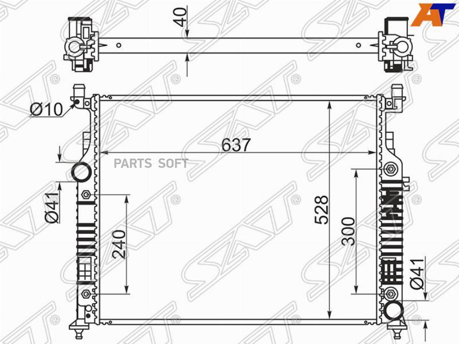 

Радиатор Mercedes Ml/Gl/R-Class W164/X164/W251 2.8d/3.0d/3.2d/3.5/3.5d/4.5/5.0/5.5/6.3amg