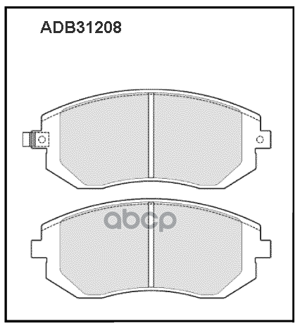 

Тормозные колодки ALLIED NIPPON передние дисковые ADB31208