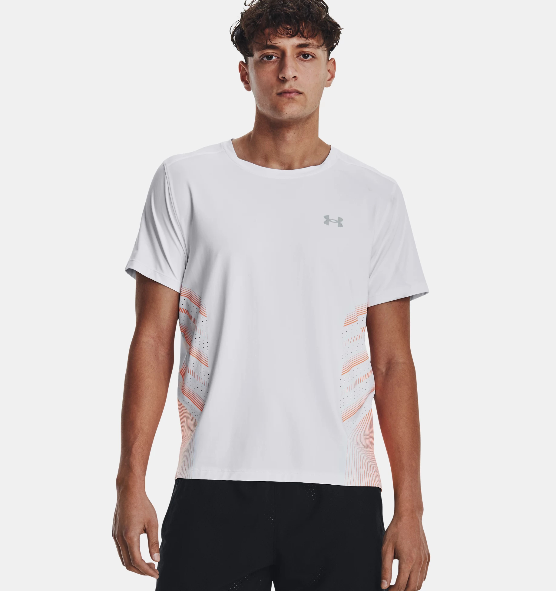 Футболка мужская Under Armour UA Iso-Chill, Laser Heat, SS, белый, XL