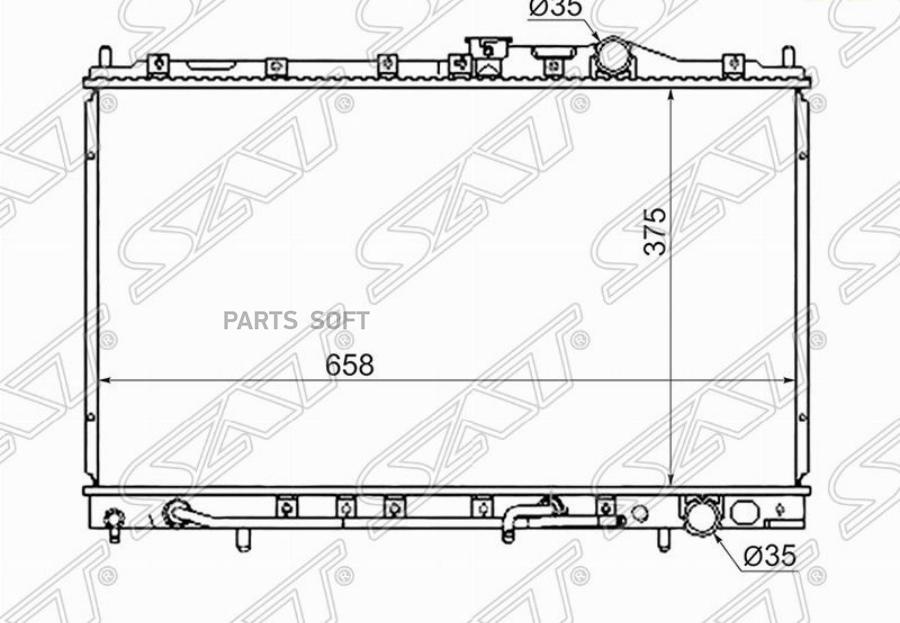 

Радиатор Mitsubishi Colt/Lancer/Mirage/Libero 91-95 Sat арт. MC0001-CB