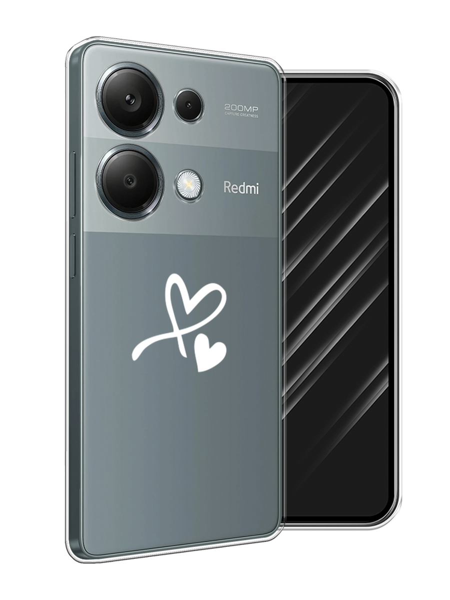 

Чехол Awog на Xiaomi Redmi Note 13 Pro 4G "Сердечко минимализм", Белый, 321650-1