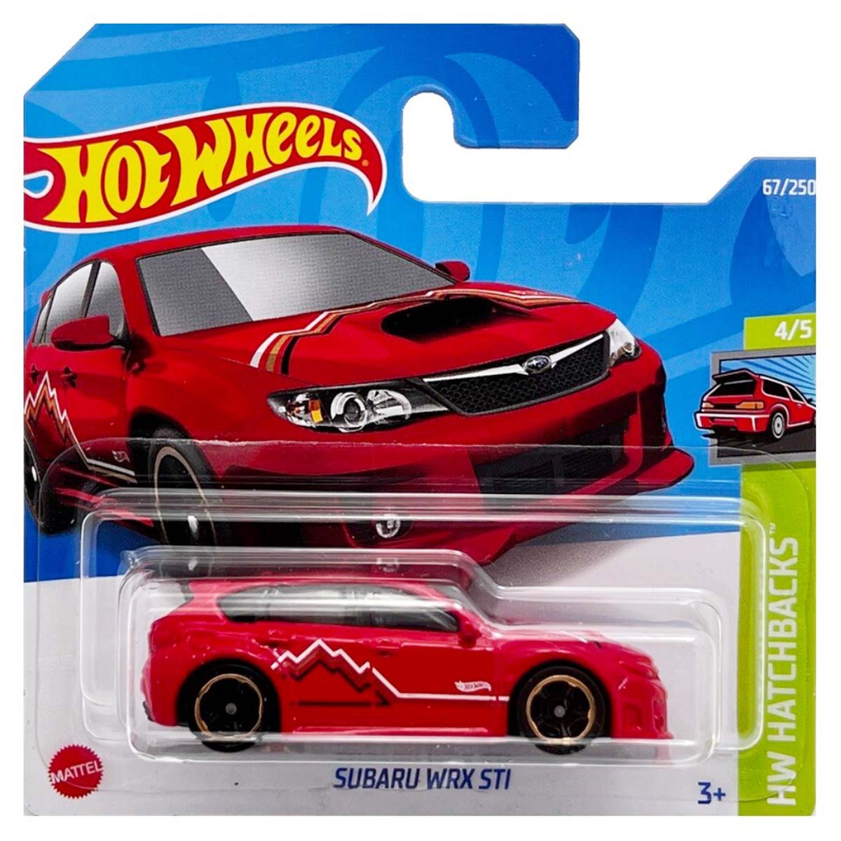 

Базовая машинка Hot Wheels Subaru Wrx Sti, Красная, 5785/HCX04