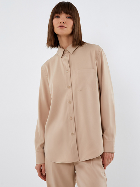 

Рубашка женская ZARINA 2163231331-62 бежевая XL, 2163231331-62