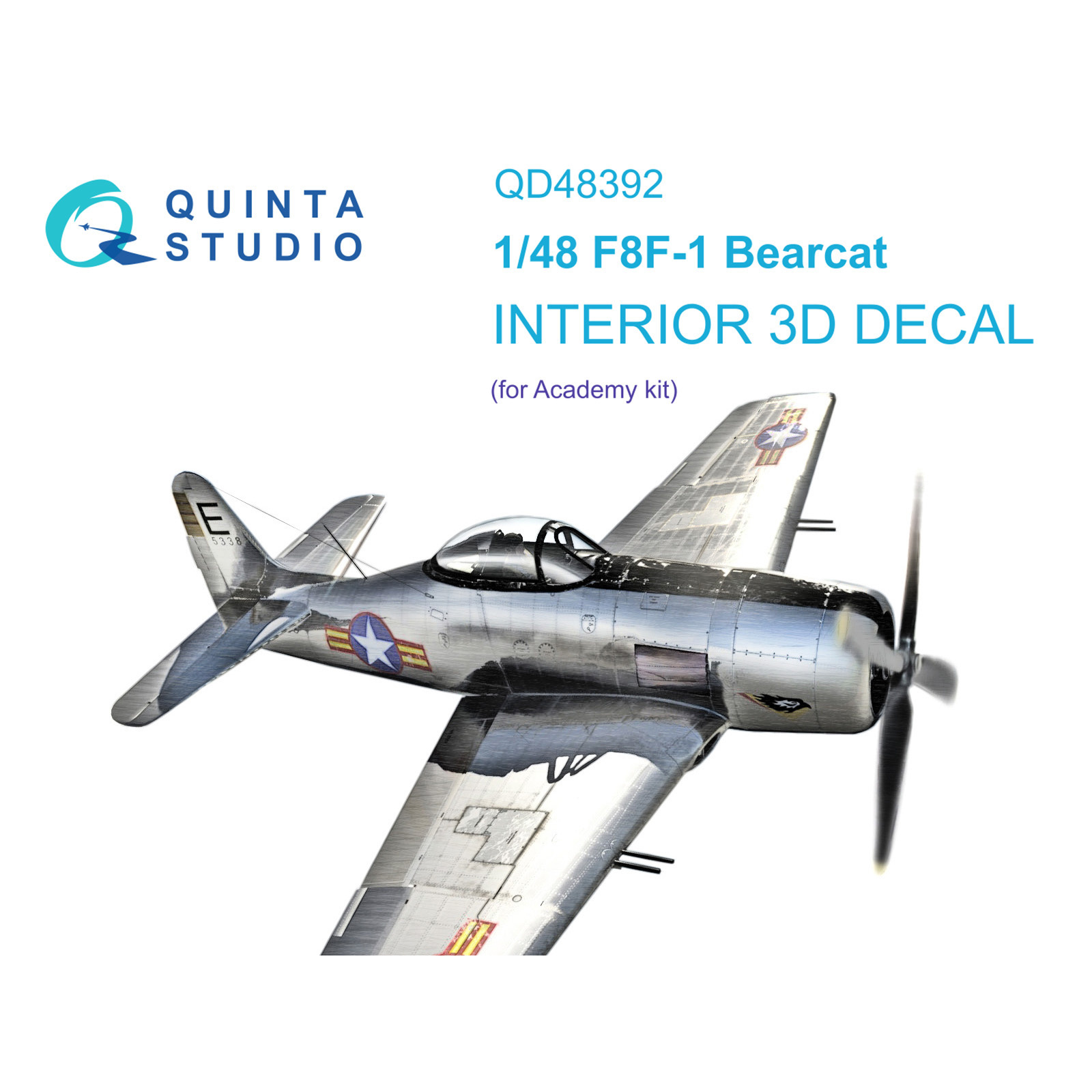 

3D Декаль Quinta Studio интерьера кабины F8F-1 Bearcat QD48392, Цветной