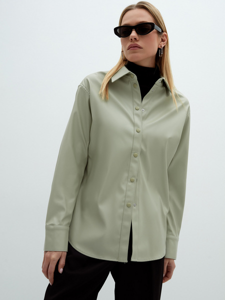 

Рубашка женская ZARINA 2163210320-11 зеленая XS, 2163210320-11