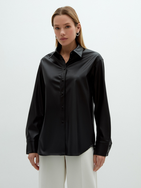 

Рубашка женская ZARINA 2163210320-50 черная XL, 2163210320-50