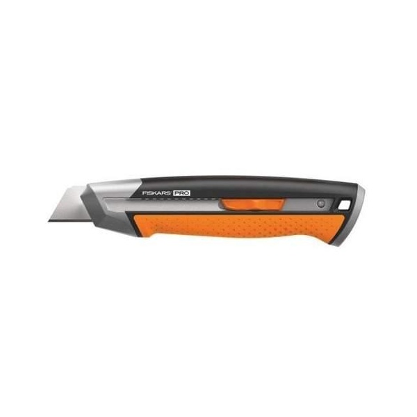 FISKARS Нож строительный с выдвижным, сменным лезвием 25мм CarbonMax 1 027 228