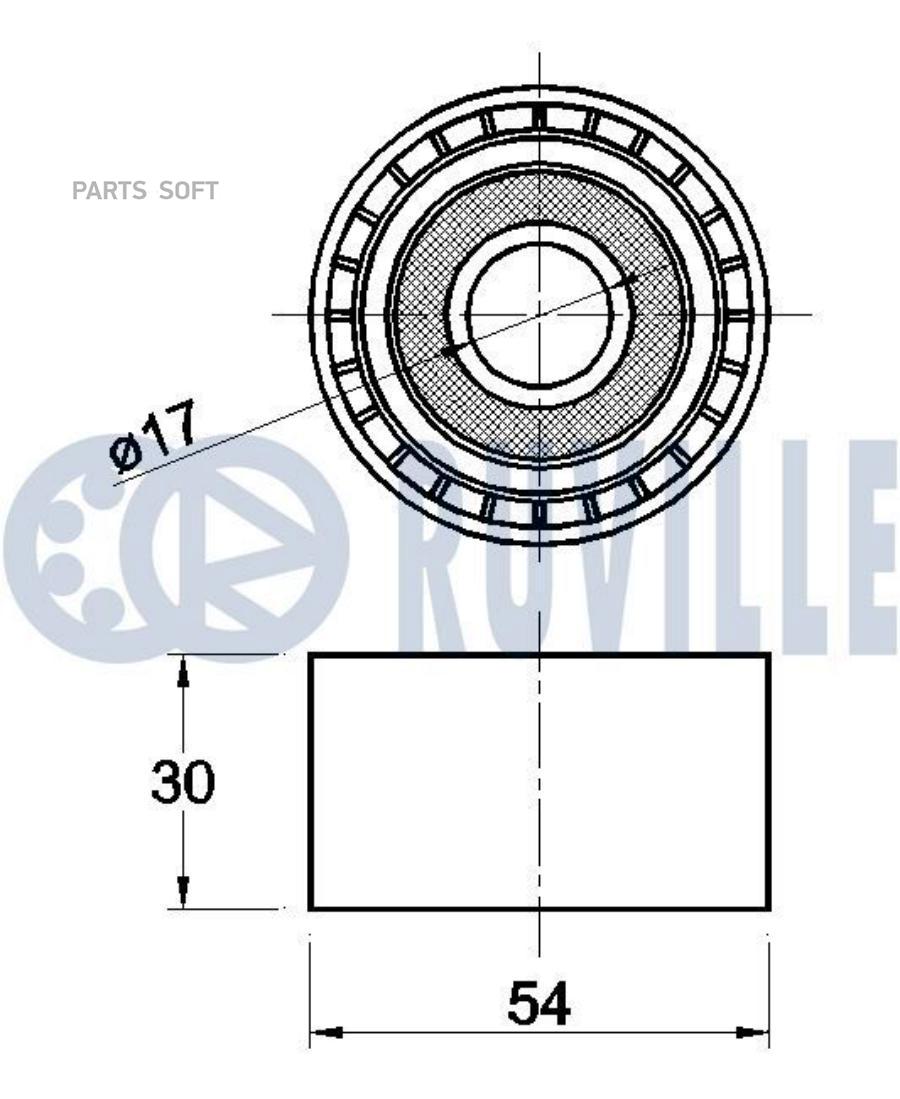 

-Rv Ролик Обводной Mb W220/C215 6.0 M137 98>