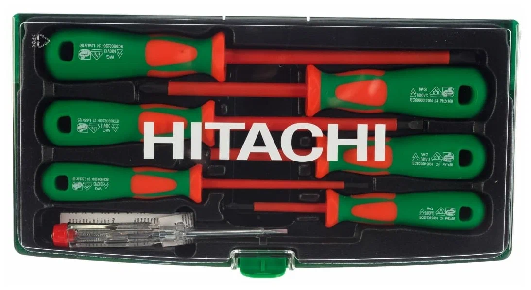

Набор изолированных отверток HITACHI HTC-774008 7 предметов
