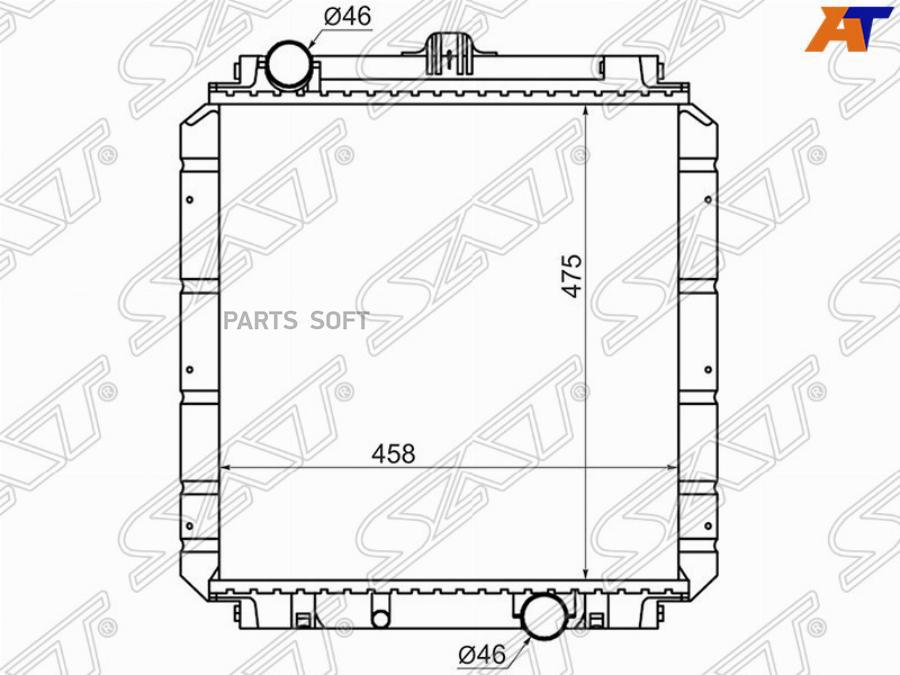 

Радиатор Mitsubishi Canter 4m40/4d33/4d35 94- #50#/#52# 475mm Sat арт. MC0010-2.8