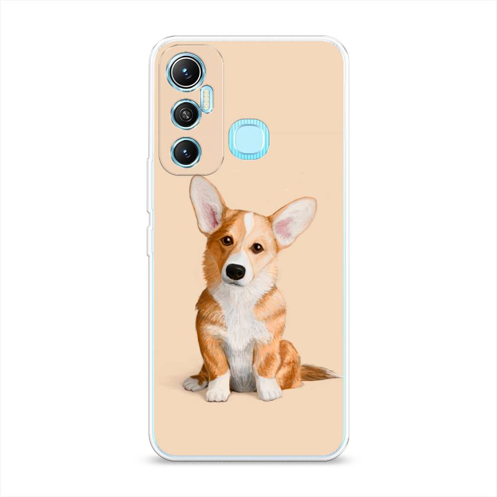

Чехол на Infinix HOT 11 Helio G70 64 GB "Грустный Корги", Коричневый;бежевый, 3100750-1