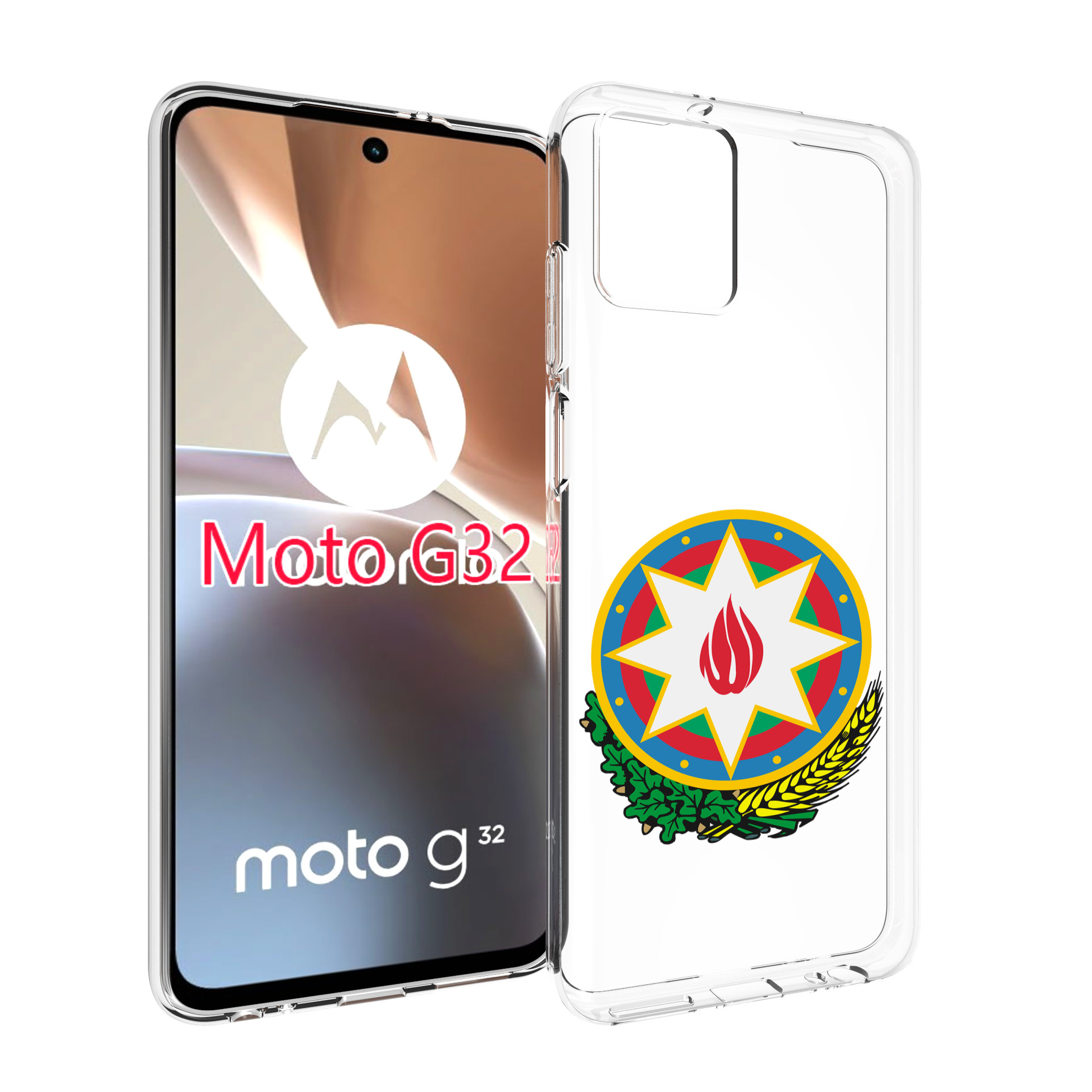 

Чехол MyPads герб-азербаиджан-2 для Motorola Moto G32, Прозрачный, Tocco