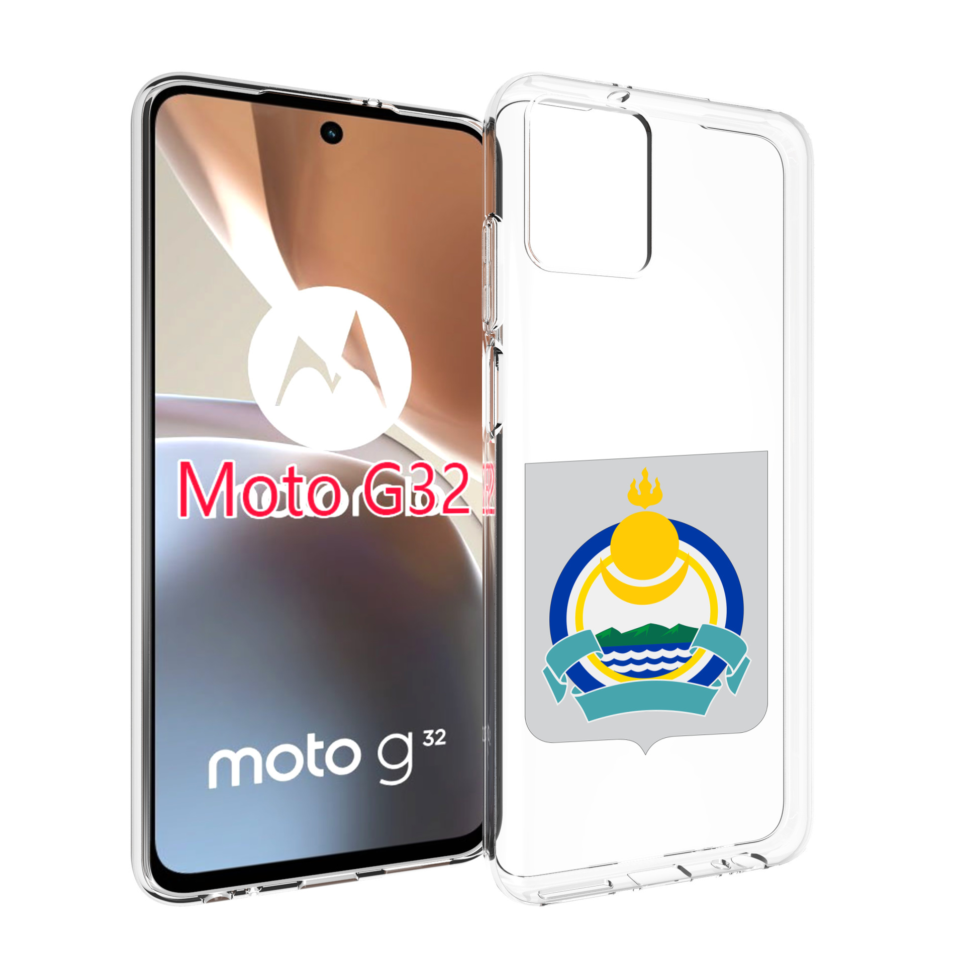

Чехол MyPads герб-бурятия для Motorola Moto G32, Прозрачный, Tocco