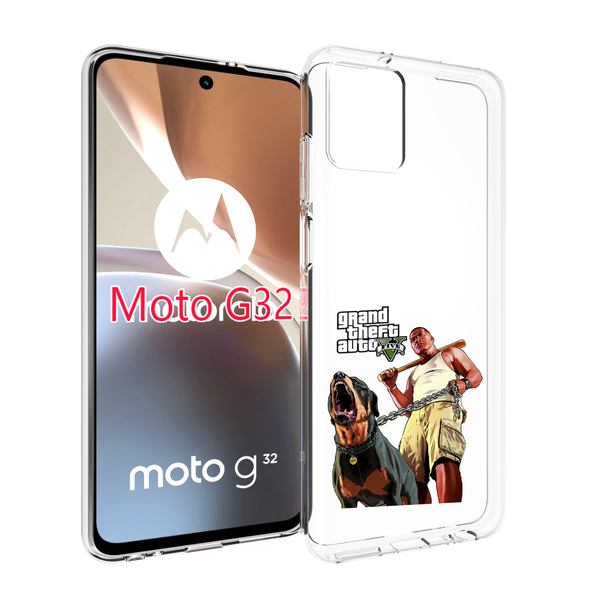 

Чехол MyPads GTA грозная собака для Motorola Moto G32, Прозрачный, Tocco