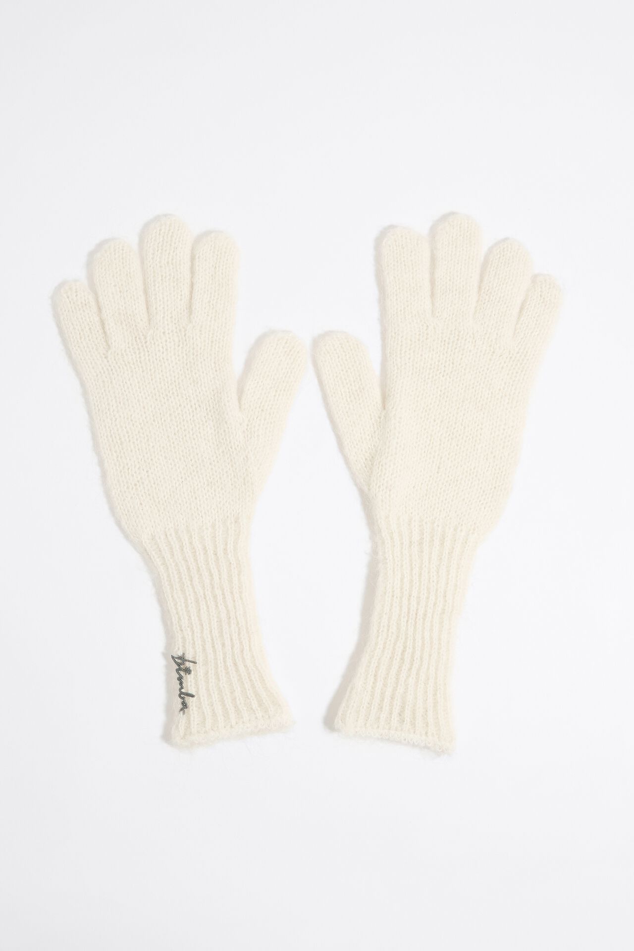 Перчатки Bimba Y Lola для женщин, трикотажные, размер M, 232BAGU01 10070, кремовые