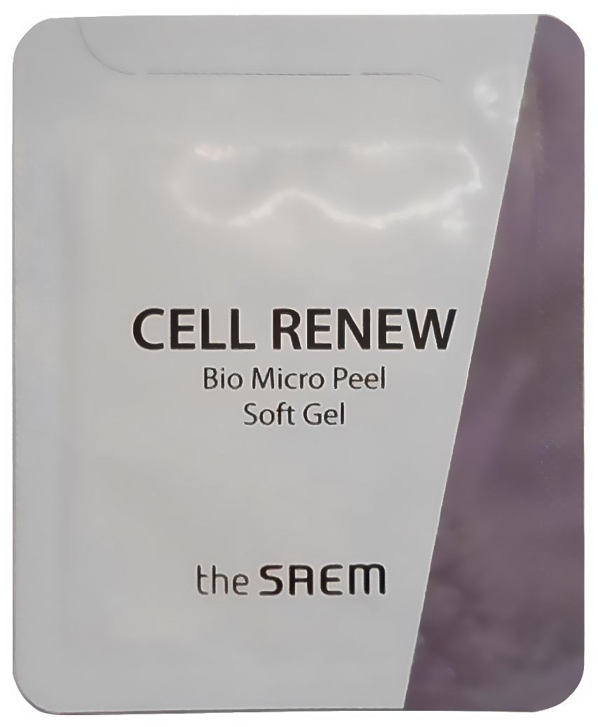 фото Гель для лица пробник cell renew bio micro peel soft gel - sample n the saem