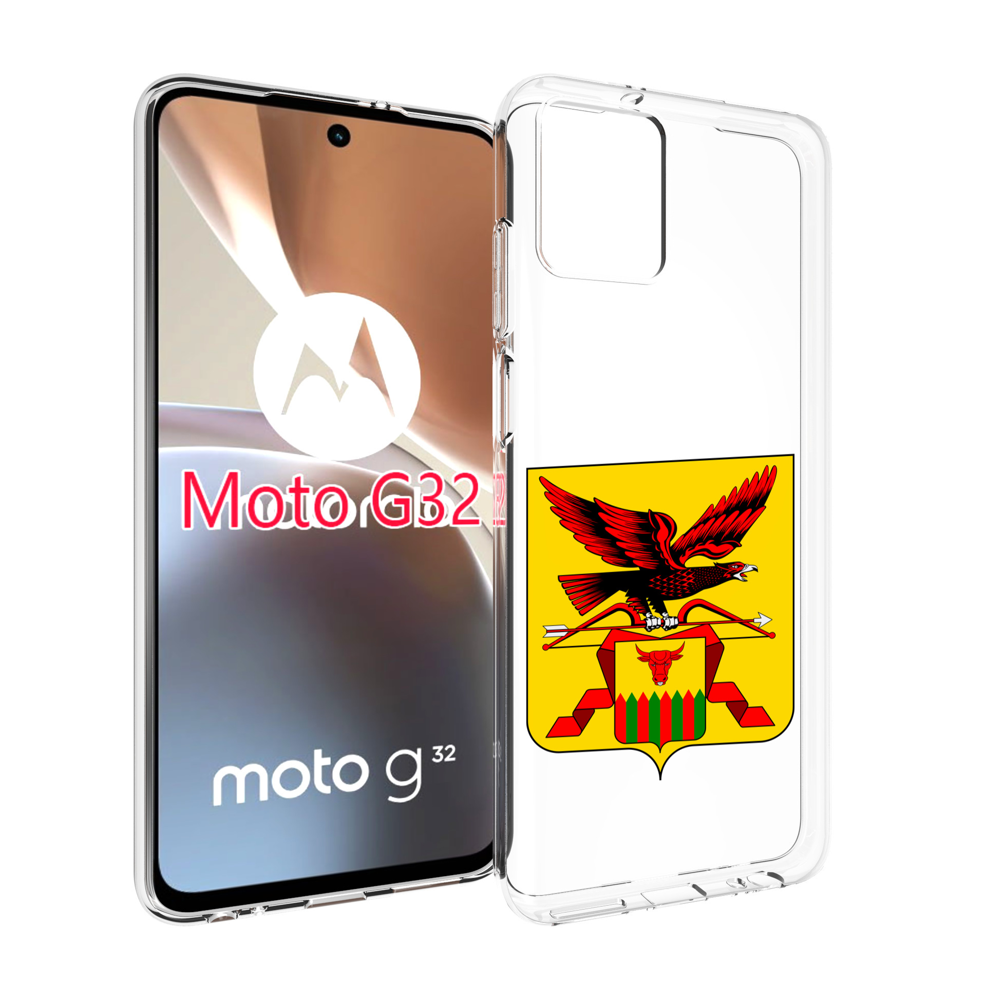 

Чехол MyPads герб-забаикальскии-краи для Motorola Moto G32, Прозрачный, Tocco