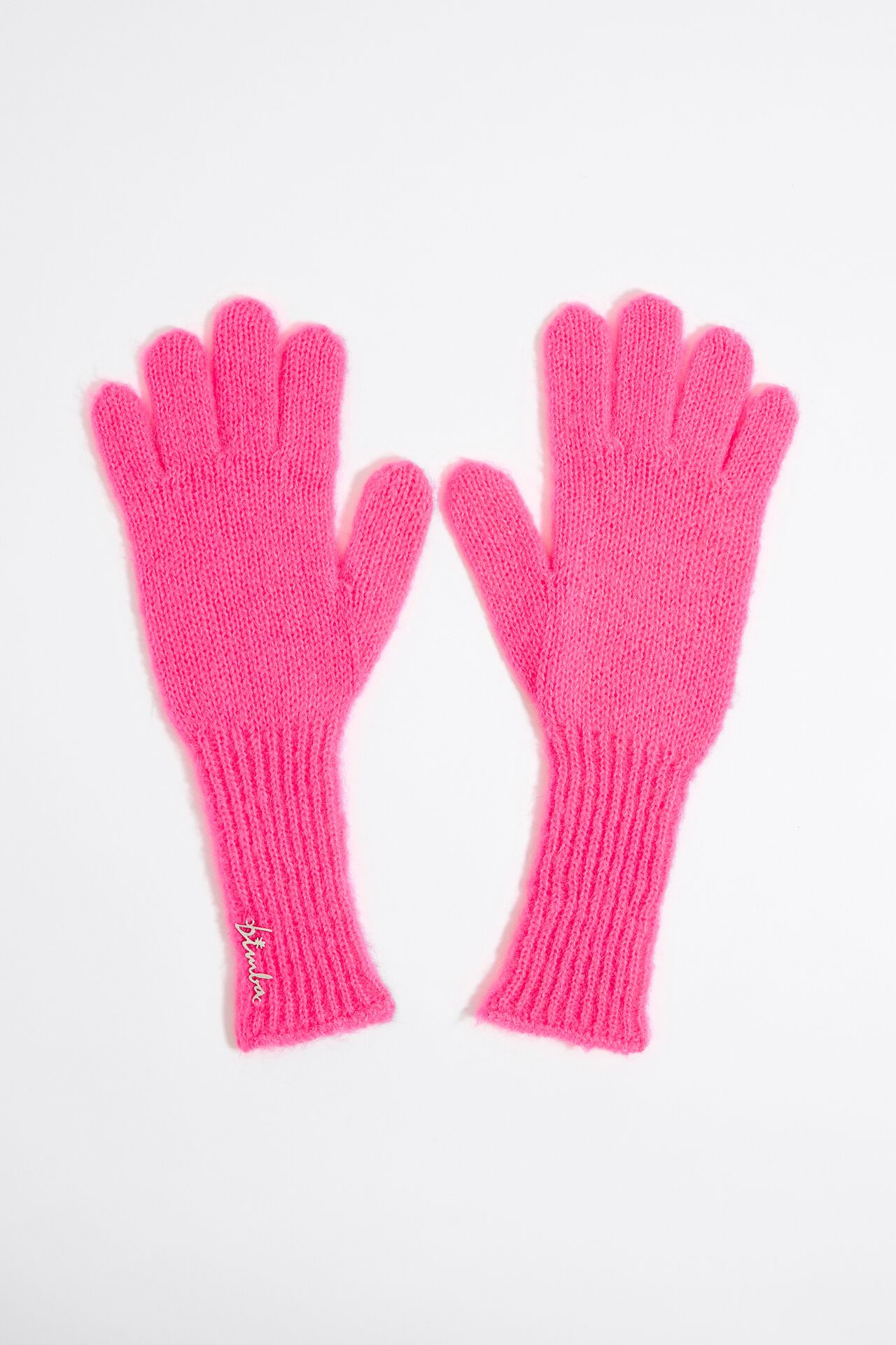 Перчатки Bimba Y Lola для женщин, трикотажные, размер M, 232BAGU01 10306, фуксия