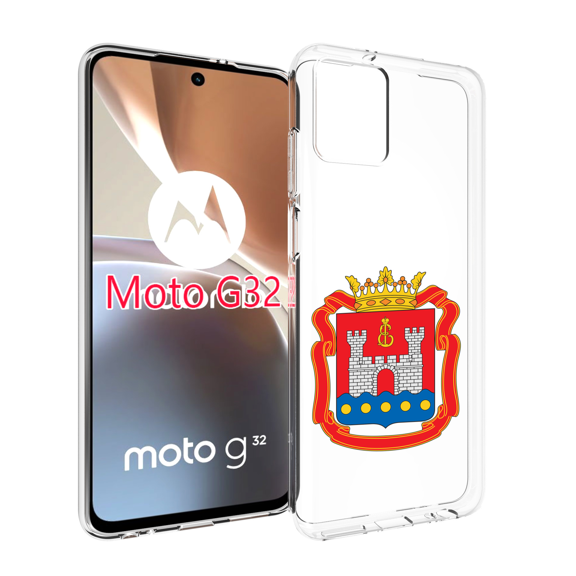 

Чехол MyPads герб-калининградская-область для Motorola Moto G32, Прозрачный, Tocco