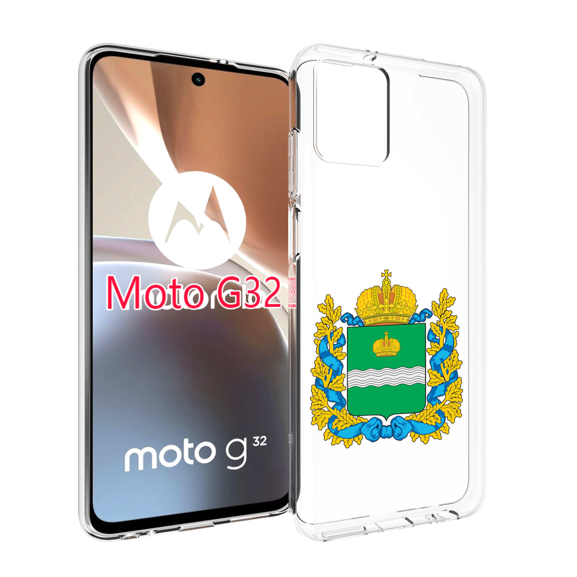 

Чехол MyPads герб-калужскои-области для Motorola Moto G32, Прозрачный, Tocco